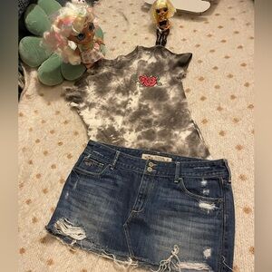 Aeropostale Gray Fitted Short Sleeve T-Shirt